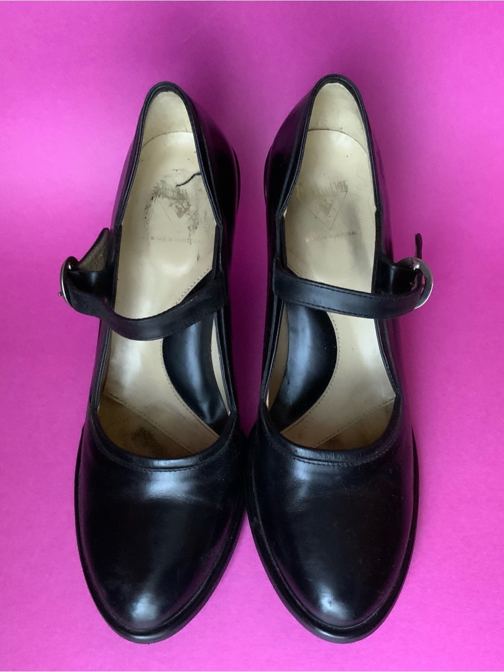 Vintage John Fluevog Black Mary Jane Heels - Picture 2 of 8
